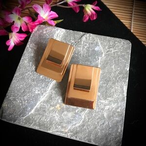 Unique Golden Square Earrings​​